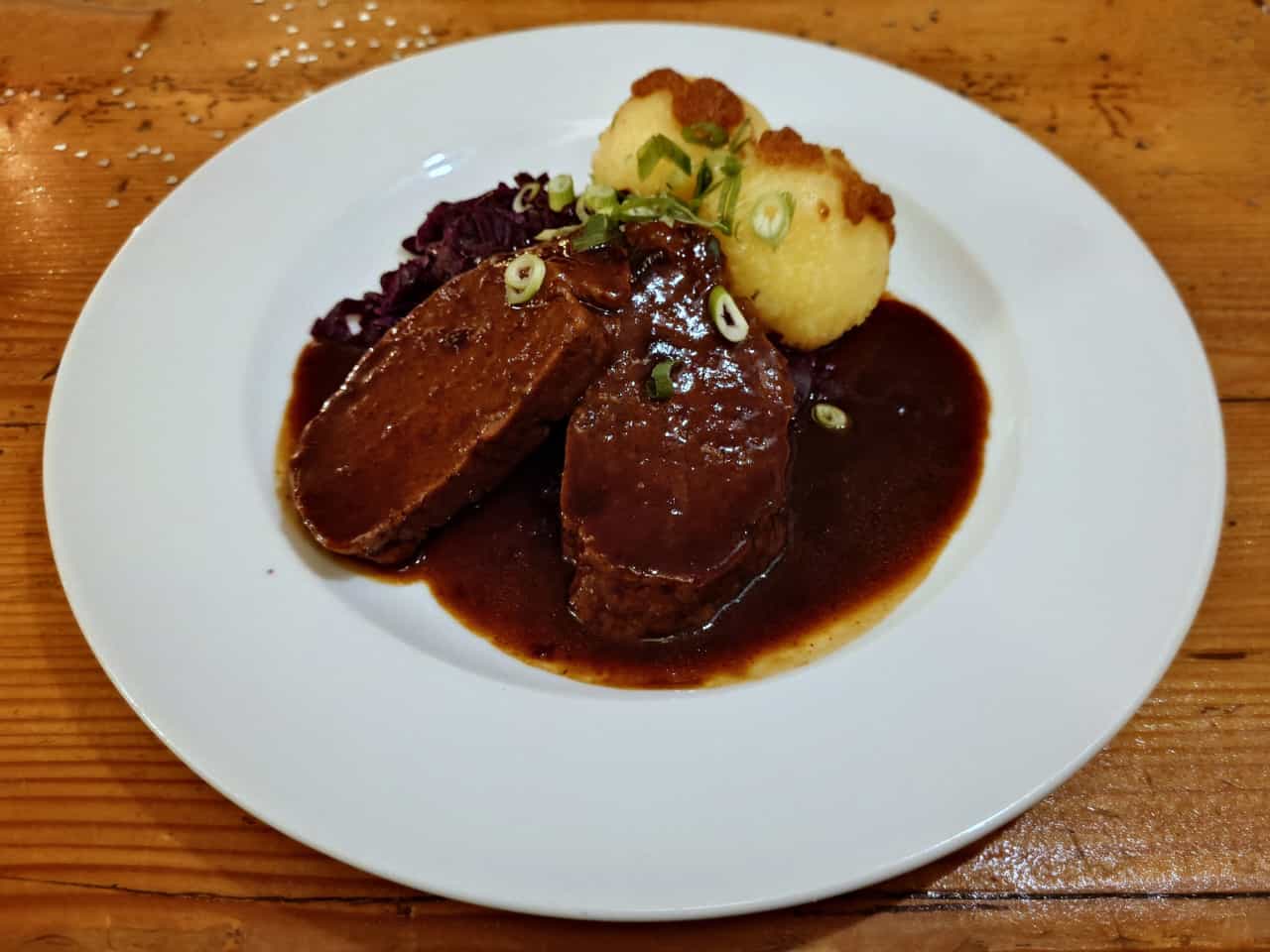 Omas großer Veganer Sauerbraten (500g) + Bratensauce im Glas (375ml)